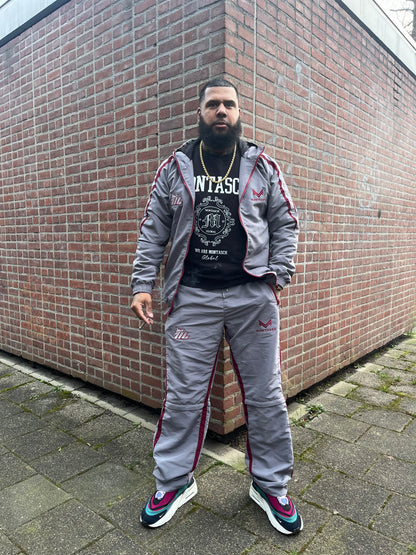 TRACKY JACKET| GREY/RED |